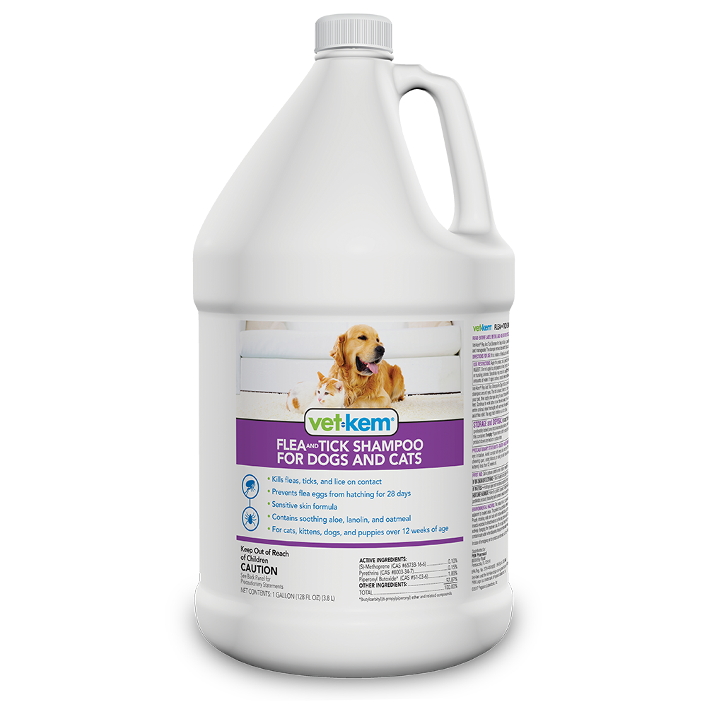 Vet Kem Flea and Tick Shampoo for Dogs and Cats PRN Pharmacal