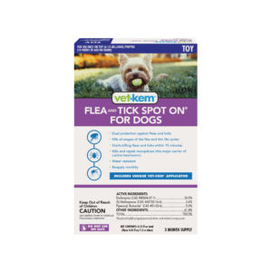 Vet-Kem Flea and Tick Spot On for Dogs